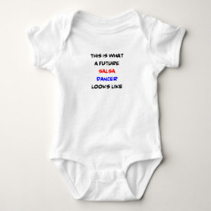 future salsa dancer  baby bodysuit