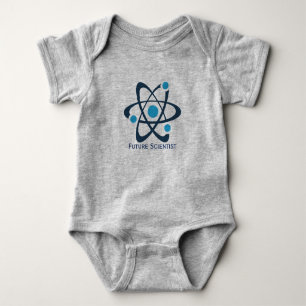 Future Scientist Atom Design Baby Clothing Bodysuit