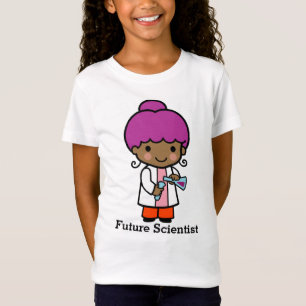Future Scientist / Chemist Girl with Flask T-Shirt