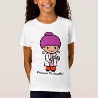 Future Scientist / Chemist Girl with Flask