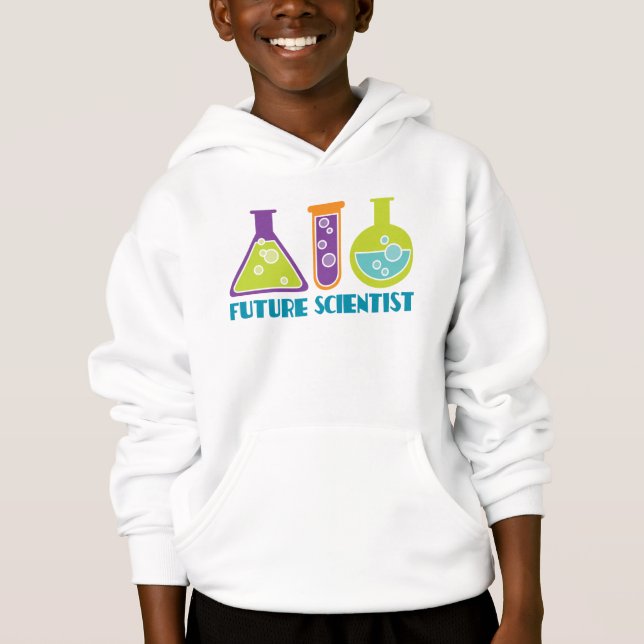 Future Scientist Cute Kids Lab Hoodie Gift (Front)