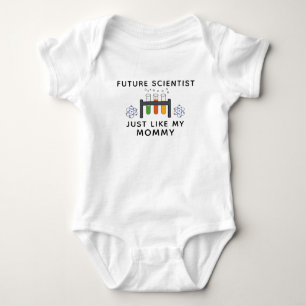Future Scientist Just Like My Mummy Cute Scientist Baby Bodysuit