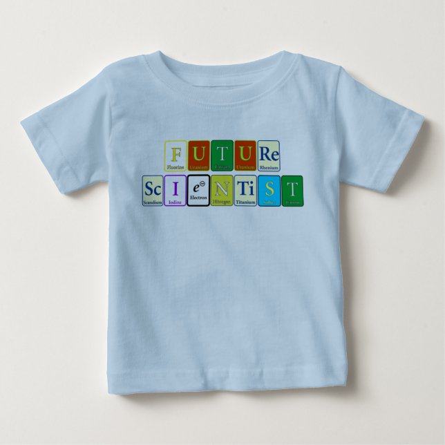 Future Scientist Romper Baby T-Shirt (Front)
