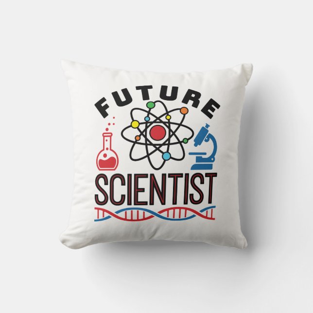 Future Scientist Science Lover STEM Cushion (Front)