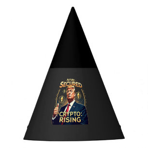 Future Secured Crypto Rising Trump Inaguration Day Party Hat