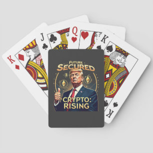 Future Secured Crypto Rising Trump Inaguration Day Playing Cards