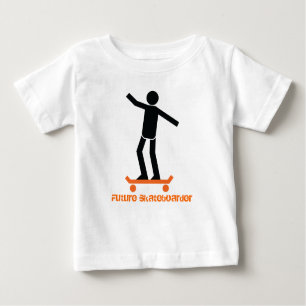 Future skateboarder skateboarding custom baby T-Shirt