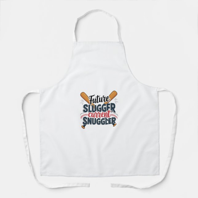 Future Slugger, Current Snuggler Artwork Apron (Front)