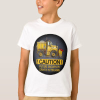 Future Snow Plough Truck Driver Kids T-Shirt