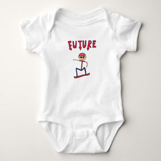 Future Snowboarder Baby Bodysuit (Front)