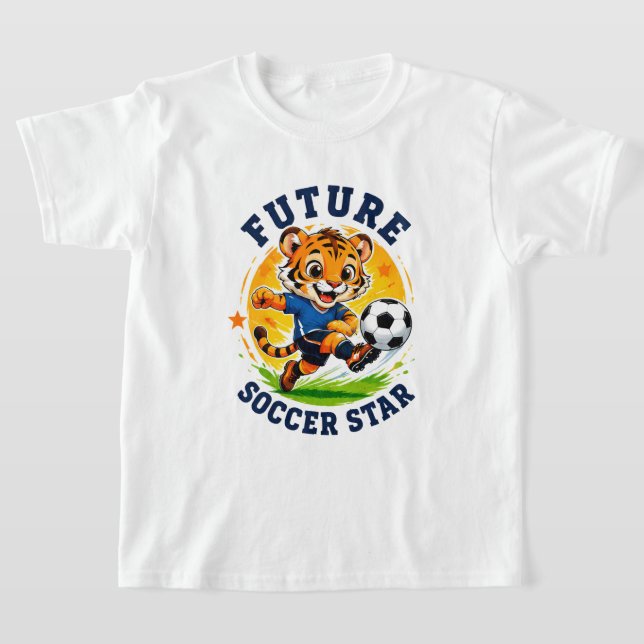 🐯 Future Soccer star Champion ⚽ T-Shirt (Laydown)
