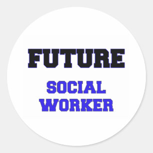 Future Social Worker Classic Round Sticker