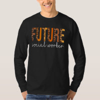 Future Social Worker leopard Fall Autumn Thanksgiv