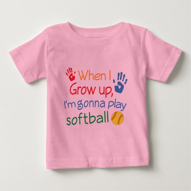 Future Softball Player Baby T-Shirt (Front)