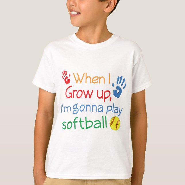 Future Softball Player T-Shirt (Front)