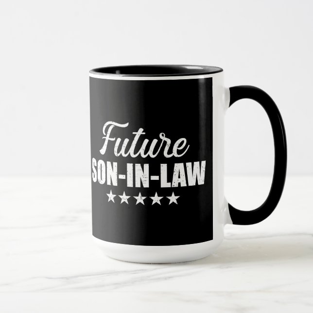 Future son-in-law for wedding and engagement mug (Right)