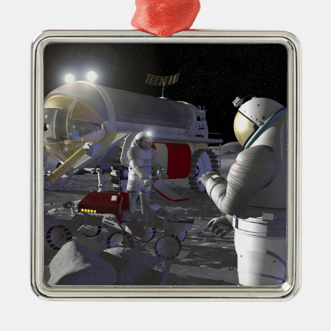 Future space exploration missions 11 metal tree decoration (Front)
