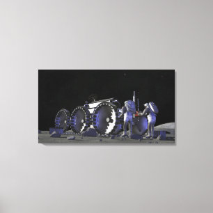Future space exploration missions 12 canvas print