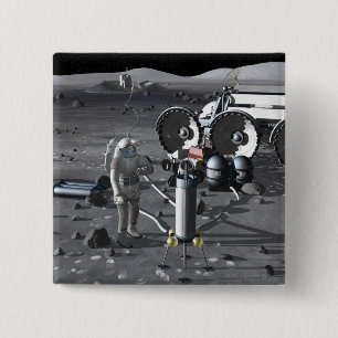 Future space exploration missions 2 15 cm square badge