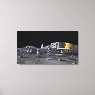 Future space exploration missions 3 canvas print