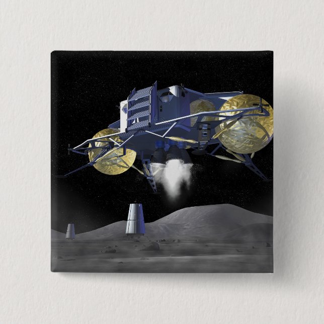 Future space exploration missions 4 15 cm square badge (Front)
