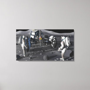 Future space exploration missions 4 canvas print