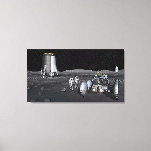 Future space exploration missions 6 canvas print (Front)