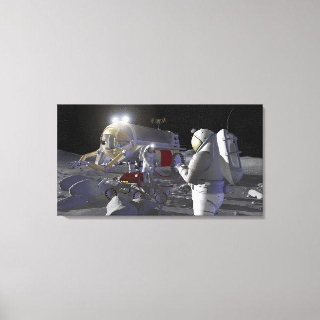 Future space exploration missions canvas print (Front)