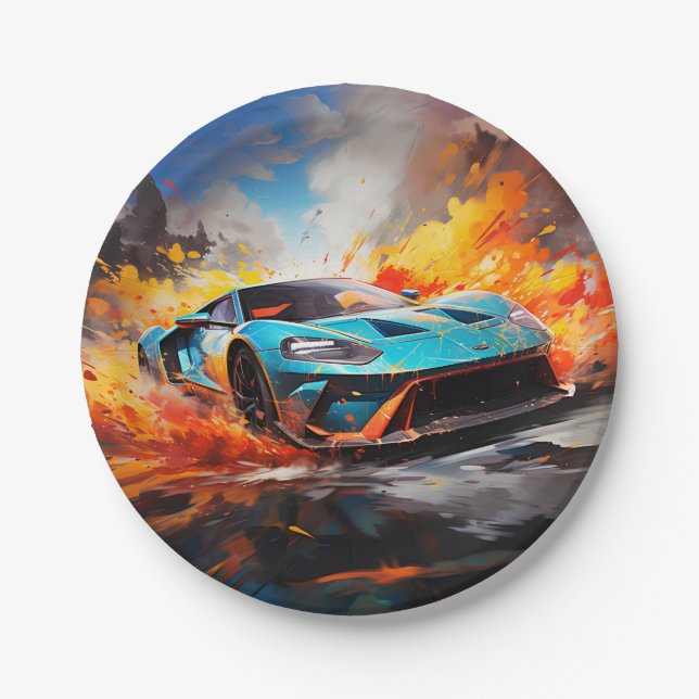 Future Speed Paper Plate (Front)