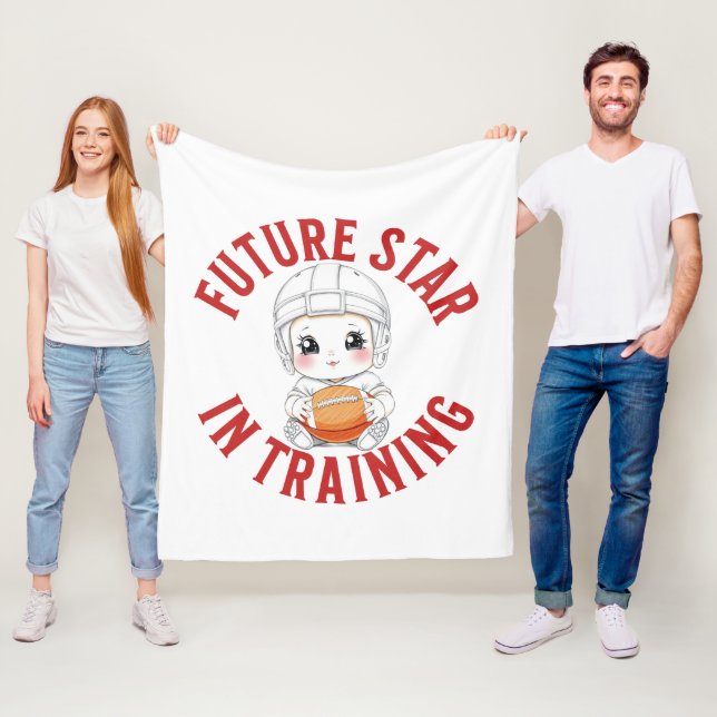 Future Star Baby Football Fleece Blanket (In Situ)