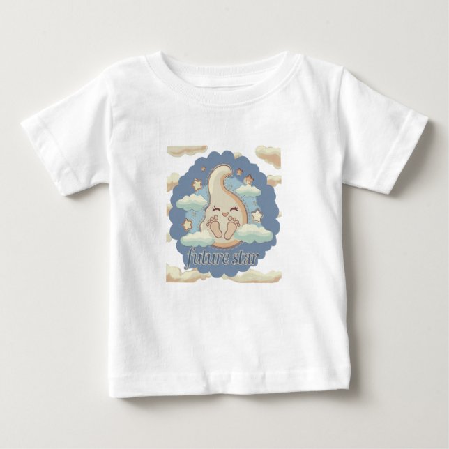 Future Star - Dreamy Baby Footprints T-Shirt (Front)