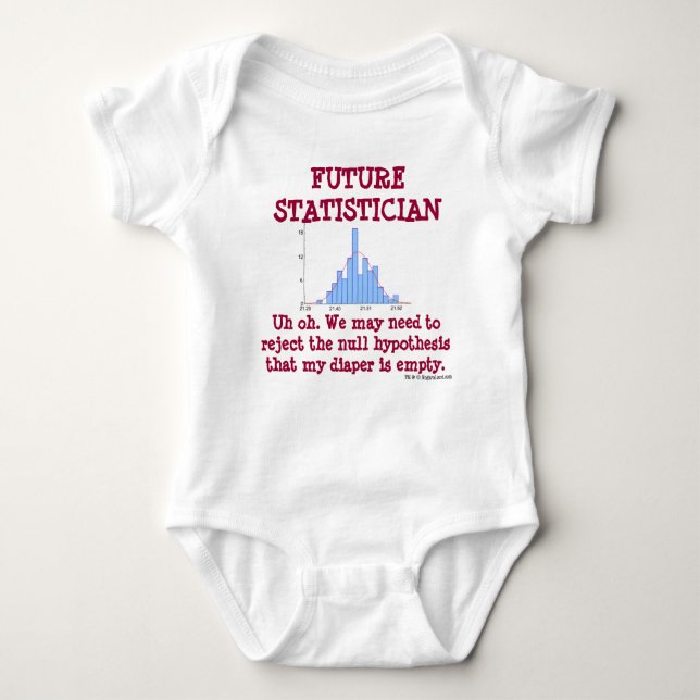 Future Statistician Baby Bodysuit (Front)