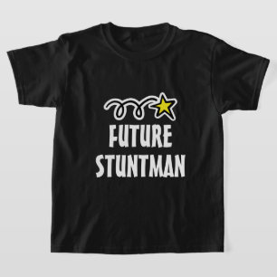 Future Stuntman funny quirky t shirt for kids