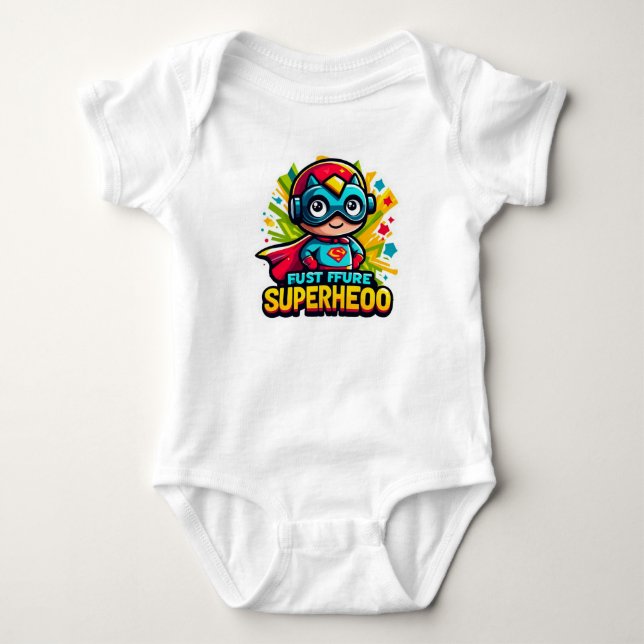 Future Superhero Baby Jersey Bodysuit (Front)