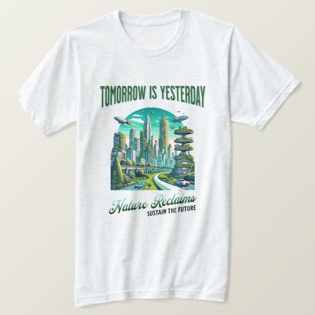 Future Sustainable City Design.  T-Shirt (Design Front)