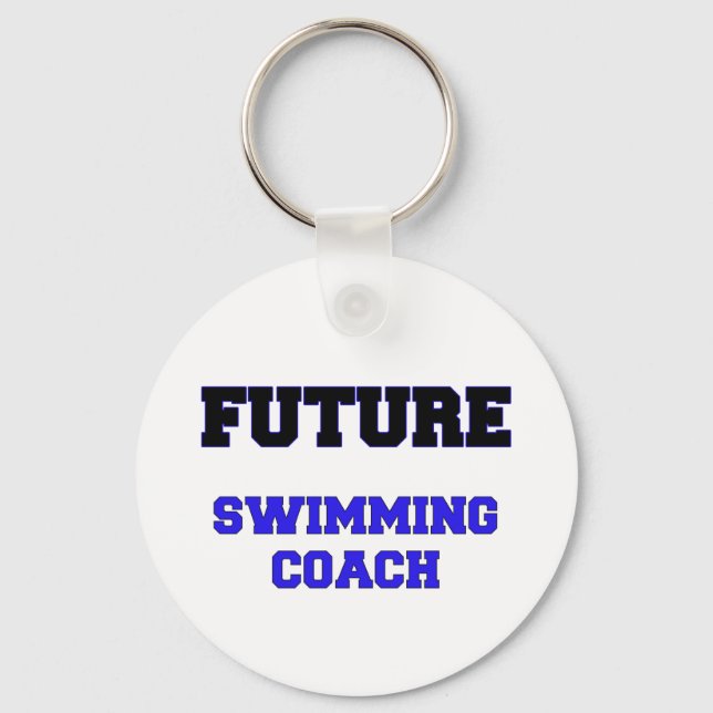 Future Swimming Coach Key Ring (Front)