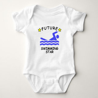 Future Swimming Star Baby Bodysuit