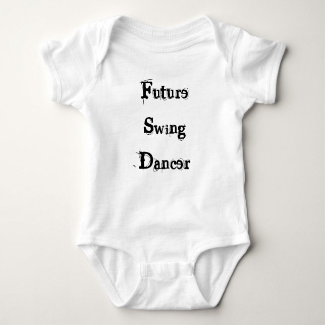 Future SwingDancer Baby Bodysuit (Front)