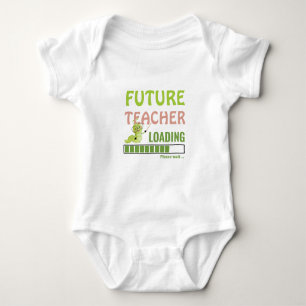 Future Teacher Loading Cute Caterpillar Shower Baby Bodysuit