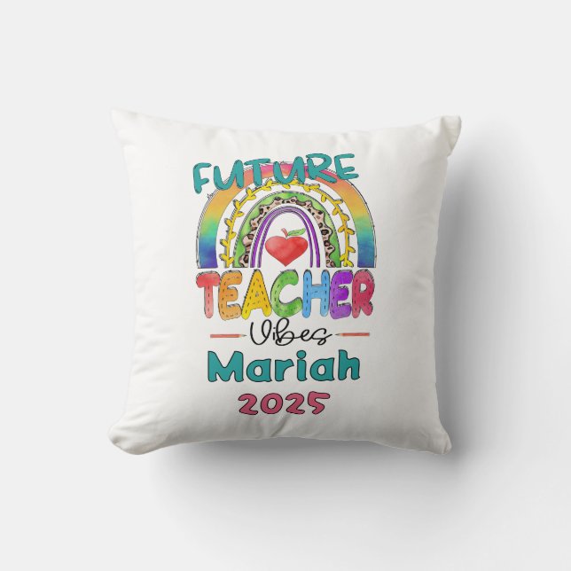 Future Teacher Personalised  Cushion (Front)