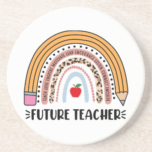 Future Teacher, Teacher In Progress, 1st Grade Tea Coaster