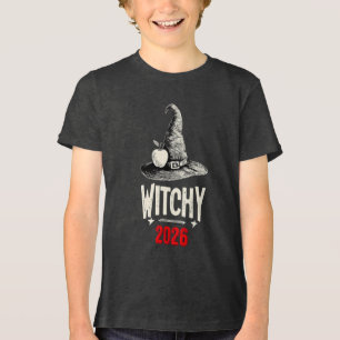 Future Teacher Witchy 2026 Kids Halloween T-Shirt, Tri-Blend Shirt