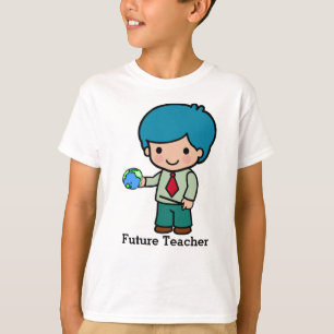 Future Teacher with globe T-Shirt