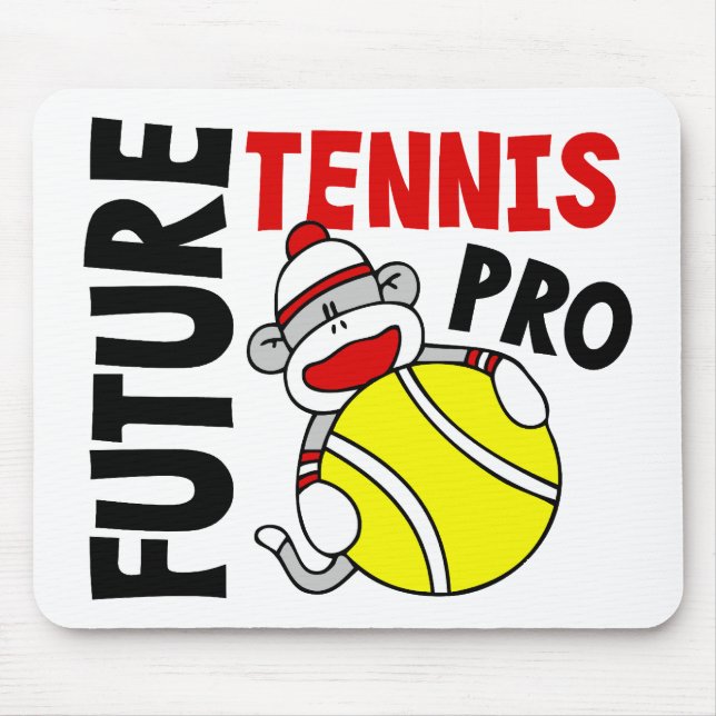 Future Tennis Pro Sock Monkey Mouse Pad (Front)