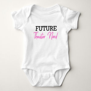 Future Theatre Nerd Pink Baby Bodysuit
