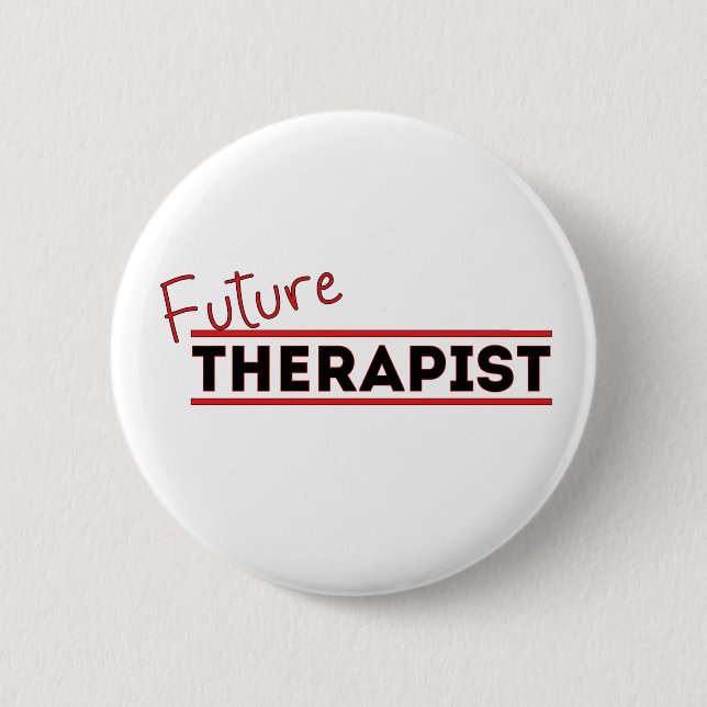 Future Therapist 6 Cm Round Badge (Front)