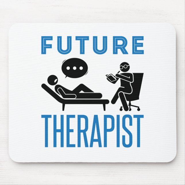 Future Therapist Psychologist Mental Health Mouse Pad (Front)