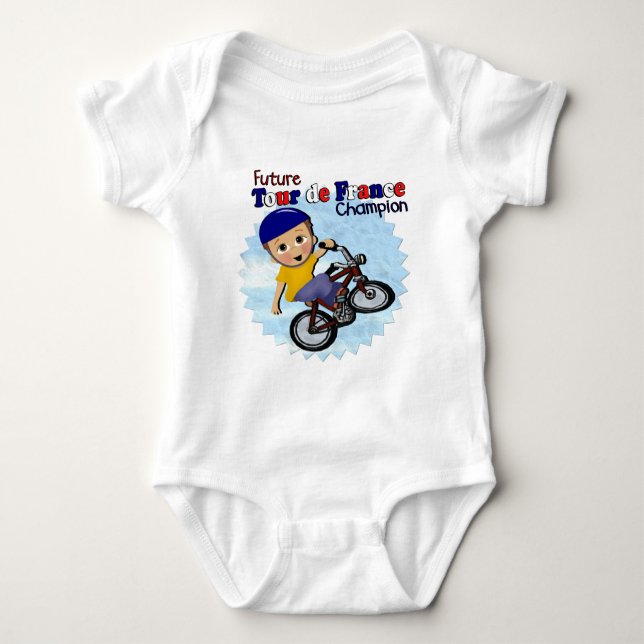 Future Tour De France Champion Baby Bodysuit (Front)