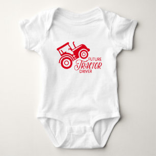 Future Tractor Driver Baby Bodysuit
