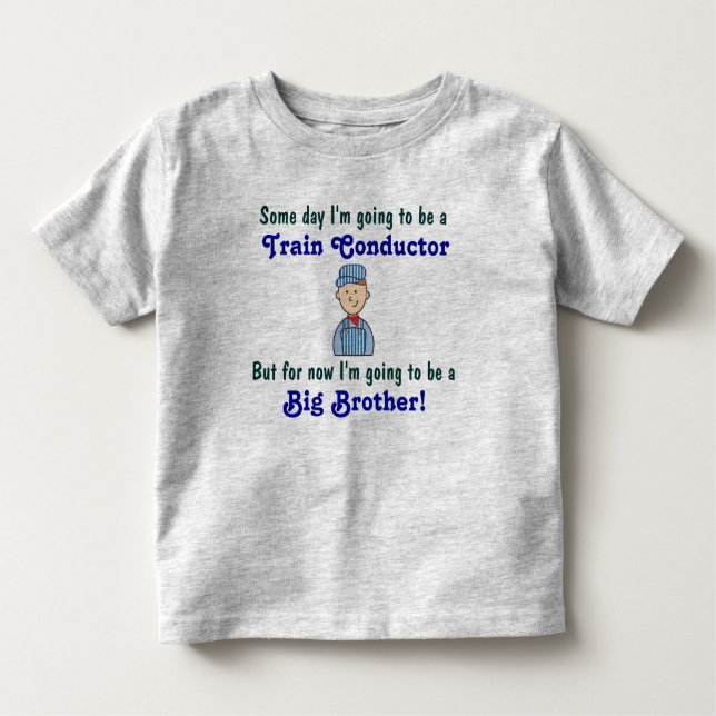 Future Train Conductor Big Brother Shirt (Front)